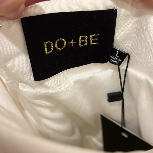 White Twist Dress - Picture 3 of 4